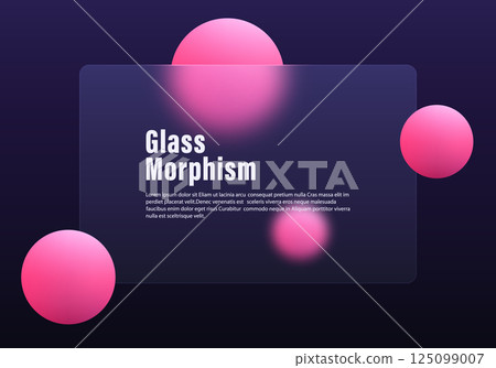 Glass morphism Background with Neon Pink Spheres on Dark Gradient Glass morphism Background with Neon Pink Spheres on Dark Gradient 125099007