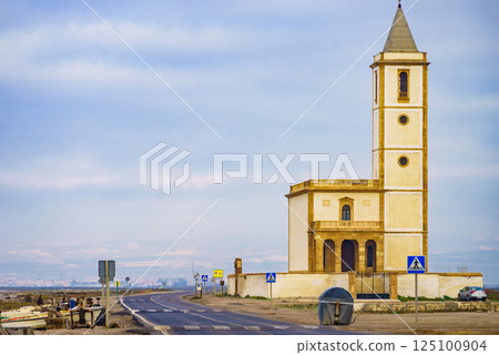 Church of San Miguel in Cabo de Gata, Spain Church of San Miguel in Cabo de Gata, Spain 125100904