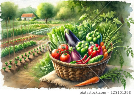 Vegetable garden image 125101298