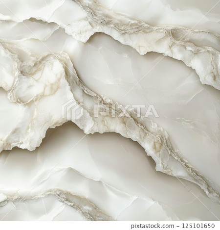 White Marble Surface with Grey Veins White Marble Surface with Grey Veins 125101650