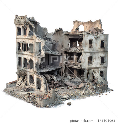 Collapsed Building Rubble PNG Transparency Isolated Image Collapsed Building Rubble PNG Transparency Isolated Image 125101963