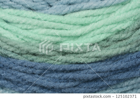 Blue and green yarn Blue and green yarn 125102371