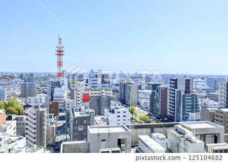 View from Kanayama Minami Building in Nagoya City. View from observation deck, observation room, observation deck, view, view, scenery, scenery, scenery in the direction of Nagoya Port View from Kanayama Minami Building in Nagoya City. View from observation deck, observation room, observation deck, view, view, scenery, scenery, scenery in the direction of Nagoya Port 125104682