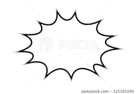 向量圖像。帶有陰影的漫畫風格氣泡背景 125105289