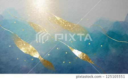 Elegant, cool Japanese patterns, Japanese style image background material 125105551