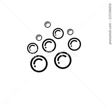 Fresh Water Soap Bubbles, Flying Soapy Ball Solid Flat Vector Icon Isolated on White Background Fresh Water Soap Bubbles, Flying Soapy Ball Solid Flat Vector Icon Isolated on White Background 125106858