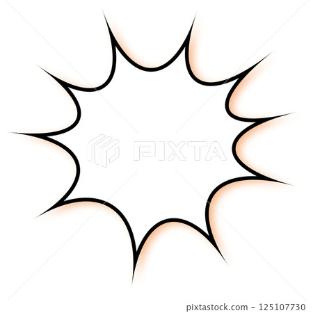 尖尖的、龐克風格的向量語音泡泡 125107730