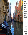 View of Venice's waterways from a gondola View of Venice's waterways from a gondola 125107878