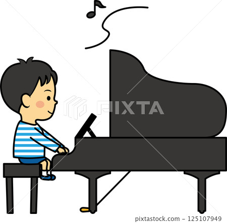 彈鋼琴的男孩 彈鋼琴的男孩 125107949