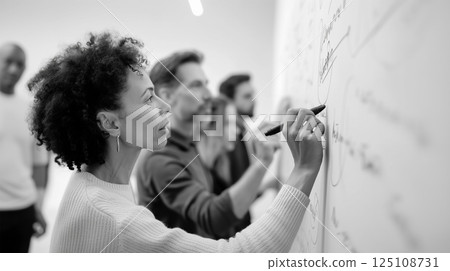 Business team meeting planning strategy 125108731
