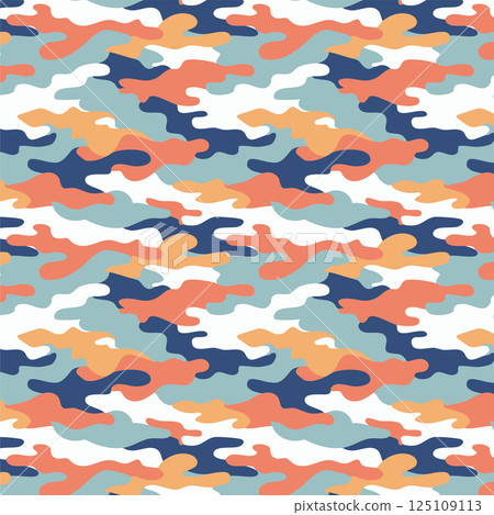 Pastel camouflage pattern 125109113