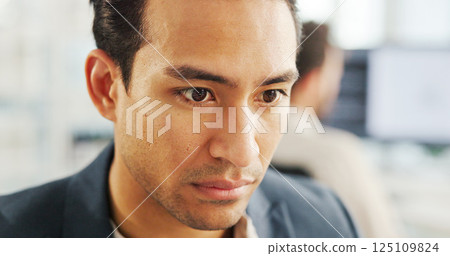 Face, reading or businessman in office for research, financial news or profit evaluation report. Budget, finance advisor or economist with investment information for company revenue growth or payroll Face, reading or businessman in office for research, financial news or profit evaluation report. Budget, finance advisor or economist with investment information for company revenue growth or payroll 125109824