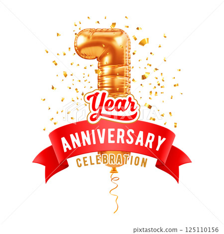 1st Year Anniversary Celebration Template 1st Year Anniversary Celebration Template 125110156