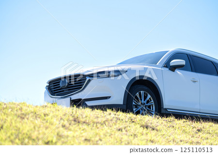 白色SUV型車 白色SUV型車 125110513