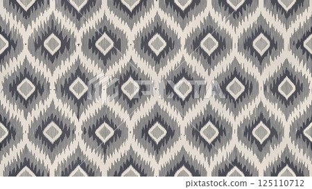 Fabric Ikat Pattern Minimal seamless 125110712