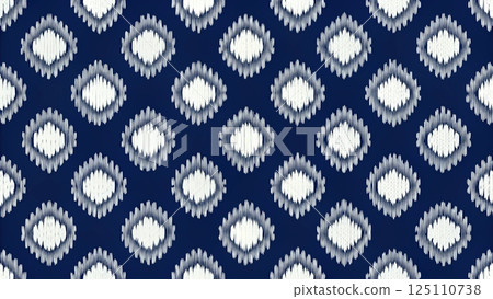 Fabric Ikat Pattern Minimal seamless 125110738