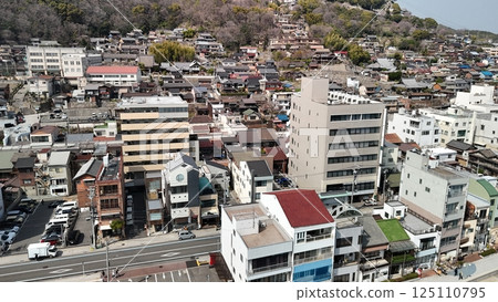 Onomichi Channel [Thank you for 135 years of Fukumoto Ferry] Drone aerial photography_OFUKT_No34 125110795