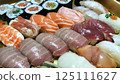 Assorted delicious sushi 125111627