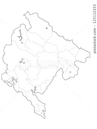 Blank map of Montenegro Blank map of Montenegro 125112353