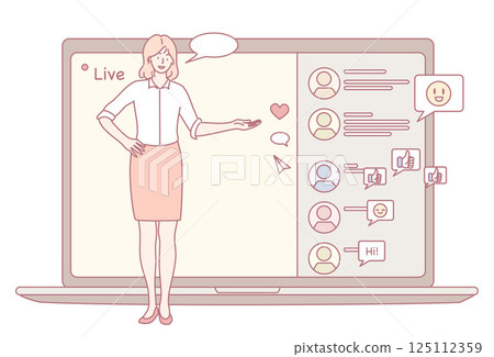 Online live stream interaction with your audience can greatly enhance the viewer experience 125112359