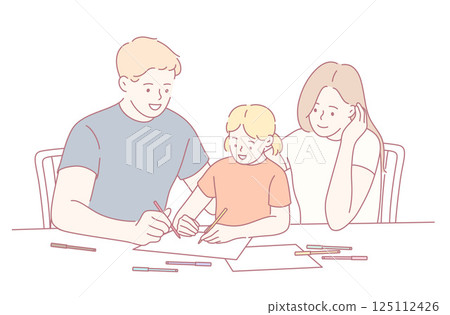 Strengthening Family Bonds Through Engaging and Creative Activities Together in Enjoyment 125112426