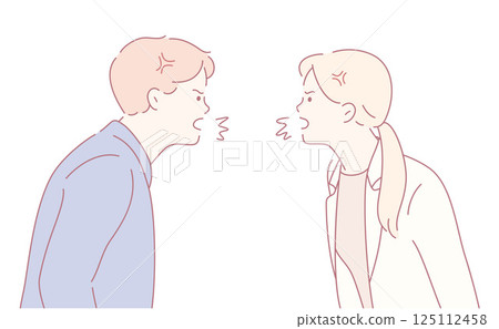 Conflict between a Couple A Detailed Illustration of Arguments and Emotional Dynamics 125112458