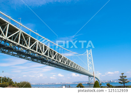 從道之站淡路眺望明石海峽大橋 從道之站淡路眺望明石海峽大橋 125112939