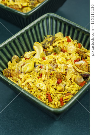 Traditional seasoning in bowl. Traditional seasoning in bowl. 125113136