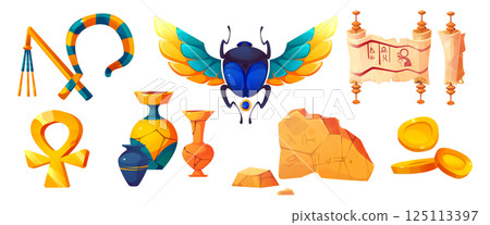 Ancient Egypt artifacts set Ancient Egypt artifacts set 125113397