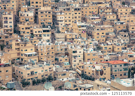 Amman, jordan, cityscape featuring densely packed residential buildings Amman, jordan, cityscape featuring densely packed residential buildings 125113570
