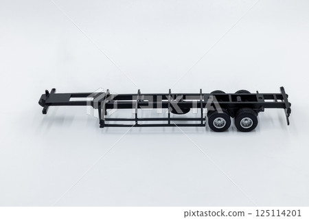 Semi truck on white background, Diesel semi truck, Business logistic transportation cargo freight, White semi trailer truck diesel. Semi truck on white background, Diesel semi truck, Business logistic transportation cargo freight, White semi trailer truck diesel. 125114201
