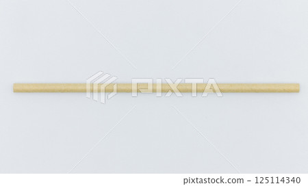 Paper straws on white background, Paper straws, Accessories for drinking outdoors, Ecology recycling eco friendly, Eco friendly reusable paper straws, Kraft paper straw for drinking coffee or tea. 125114340