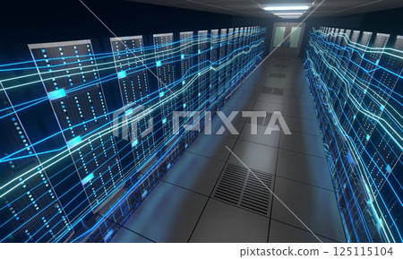 3D server room/ data center - storage, hosting, fast Internet concept 3D server room/ data center - storage, hosting, fast Internet concept 125115104