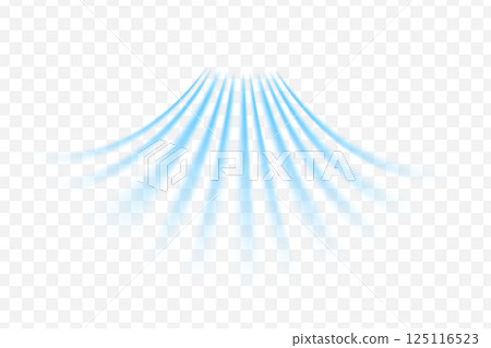 Light wind set of vector elements on transparent background. Dynamic blurred air flow movement Light wind set of vector elements on transparent background. Dynamic blurred air flow movement 125116523
