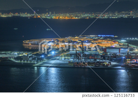 Night view of Yumeshima at the Osaka Kansai Expo (Konohana Ward, Osaka City, Osaka Prefecture) 125116733