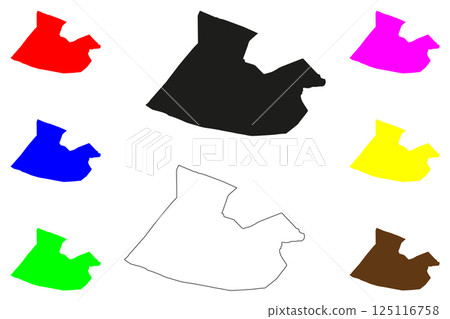 Ballia city (Republic of India, State of Uttar Pradesh) map vector illustration, scribble sketch Ballia map Ballia city (Republic of India, State of Uttar Pradesh) map vector illustration, scribble sketch Ballia map 125116758
