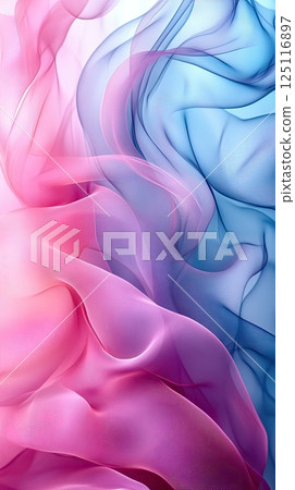 Abstract background with fluid lines and wavy patterns in soft pink and turquoise shades Abstract background with fluid lines and wavy patterns in soft pink and turquoise shades 125116897