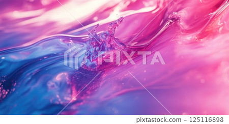 Vibrant abstract background with fluid motion and dynamic colors in magenta and cyan hues Vibrant abstract background with fluid motion and dynamic colors in magenta and cyan hues 125116898