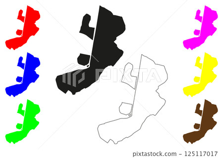 Dehri city (Republic of India, State of Bihar) map vector illustration, scribble sketch Dehri-on-Sone map Dehri city (Republic of India, State of Bihar) map vector illustration, scribble sketch Dehri-on-Sone map 125117017