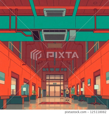 色彩鮮豔的體育館 125118082