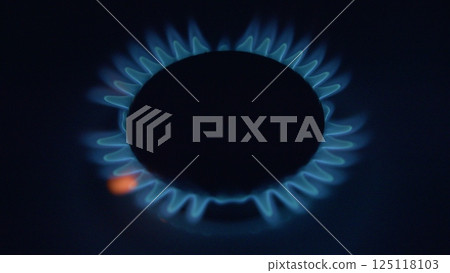 Experience the Beautiful Blue Flame Gas Burner in action, emphasizing its efficiency and design Experience the Beautiful Blue Flame Gas Burner in action, emphasizing its efficiency and design 125118103