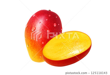 Mango illustration, realistic, fruit 125118143