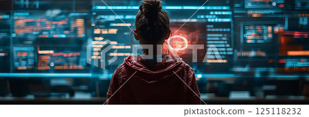 Students engage in immersive learning at a cutting-edge AI education hub Students engage in immersive learning at a cutting-edge AI education hub 125118232