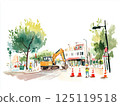 Road construction 125119518