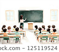 Elementary school class scenery 125119524
