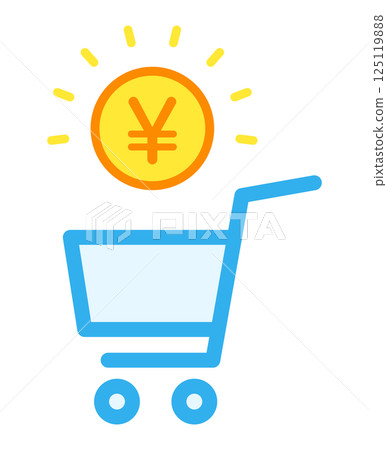 購物車和錢 125119888