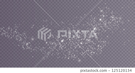 Sparkling Glitter Dust Overlay on a Transparent Background for Stunning Visual Effects 125120134