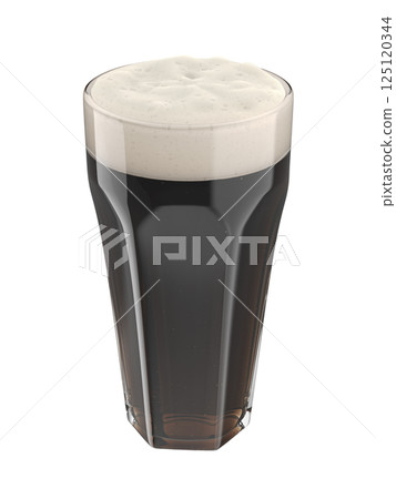 Glass of stout beer 125120344
