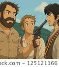 Cowboy with gun  125121166