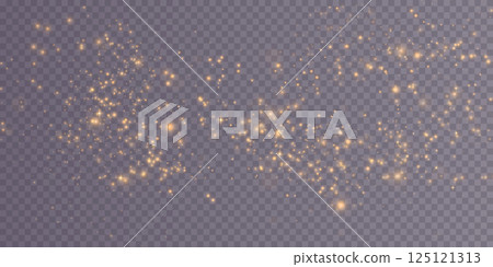 Shimmering Glittering Particles on Transparent Background create stunning visuals for occasions 125121313